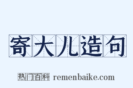 寄大儿造句是什么意思的图片